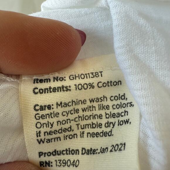 NWT Matilda Jane Good Hart Lydia Blouse Eyelet Crochet Boho Top White XL - Picture 8 of 9